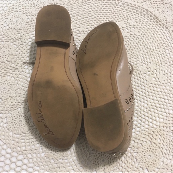 Sam Edelman Nude Lace Up Studded Oxford - Picture 8 of 11